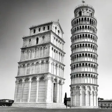 The inclined position of the Leaning Tower of Pisa has been a historical wonder for centuries.