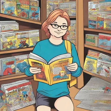 She knew her brother was inclined to collect comics, so she bought him the latest edition of his favorite series.