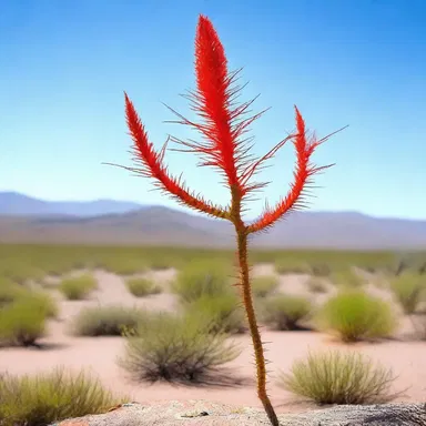 In the mystical land of dragons and magic, the ocotillo was believed to possess healing powers and was a sacred plant among the inhabitants.