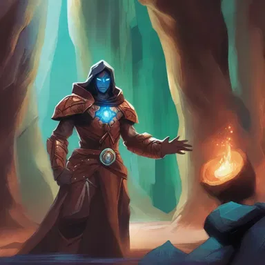 In the fantasy world of Elara, the hero discovers a hidden cavern filled with precious copper glance, a rare mineral sought after by sorcerers.
