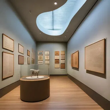 In the design of this museum, the curator wanted to preserve the historic elements as much as possible, but the unavoidable modern touch was added to make it more appealing to contemporary visitors.