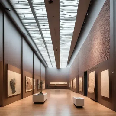 In the design of this museum, the curator wanted to preserve the historic elements as much as possible, but the unavoidable modern touch was added to make it more appealing to contemporary visitors.
