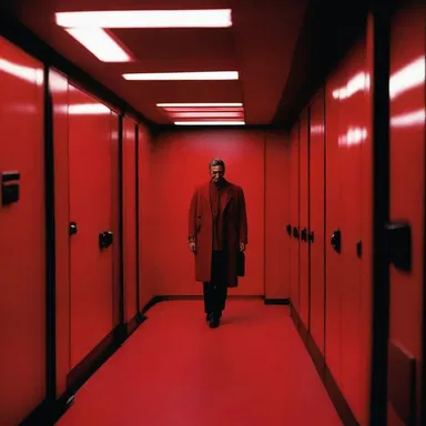 The cinematographer used a striking red color palette to evoke intensity in the film.