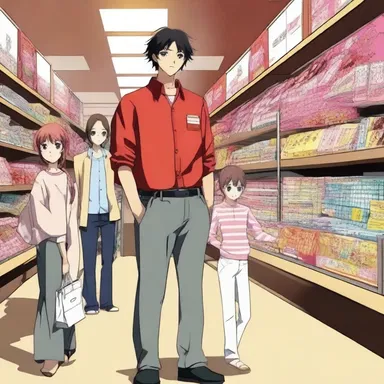 In the popular anime series, the protagonist's family business faces a significant red due to low sales.