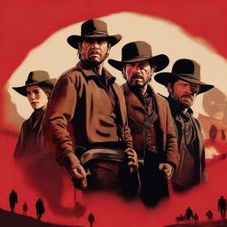 A high-quality digital art poster for a Red Dead Redemption TV series