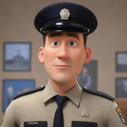 KPPS officer depicted in Pixar-style animation