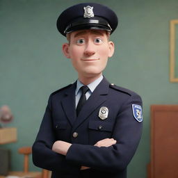 KPPS officer depicted in Pixar-style animation