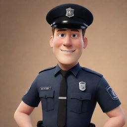 KPPS officer depicted in Pixar-style animation