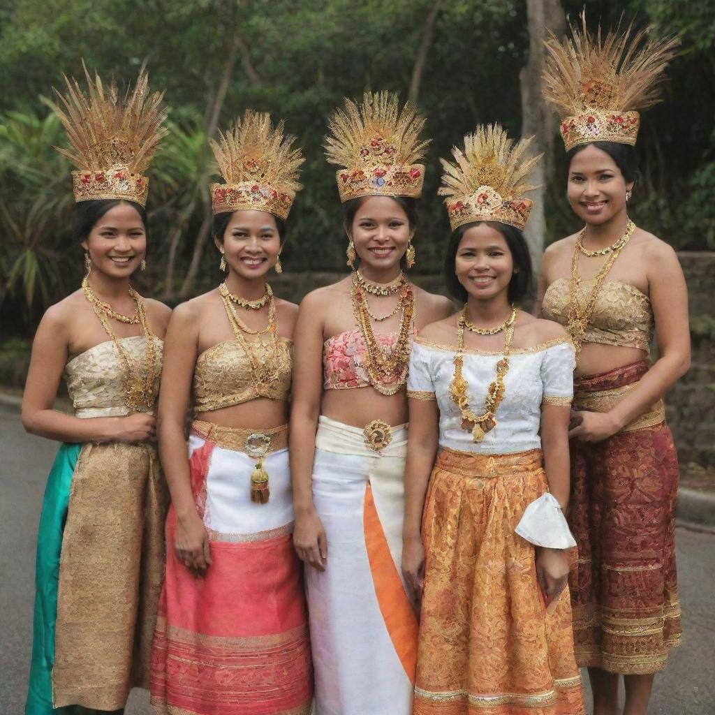 Gallery of typical Filipino culture, including traditional attire, festivities, historical places, and famous landmarks.