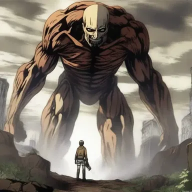In the anime series 'Attack on Titan', the concept of natural selection is explored as humans fight against powerful giant creatures to survive and adapt to their environment.