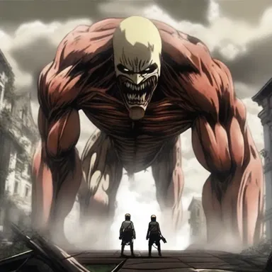 In the anime series 'Attack on Titan', the concept of natural selection is explored as humans fight against powerful giant creatures to survive and adapt to their environment.