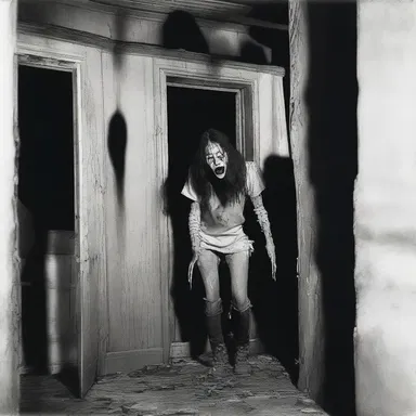The haunted house had a giddy atmosphere, making visitors feel dizzy and disoriented.