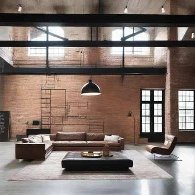 The transformation of a warehouse into a modern loft space created a stunning living area.