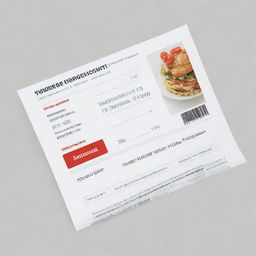 Visualize a clean, detailed coupon with the highest rate prominently displayed on it