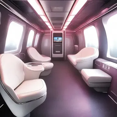 In the futuristic world portrayed in the novel, club cars on trains are equipped with advanced technology, transforming into virtual reality lounges for passengers.