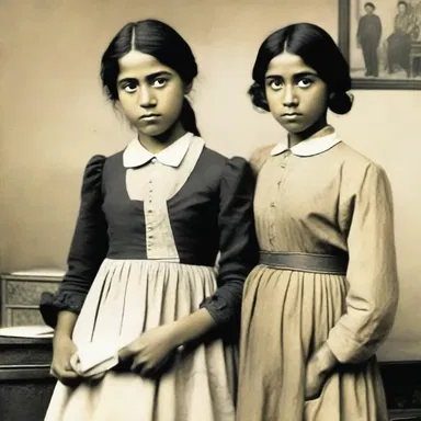 In the novel, the protagonist was a young orphan who was tended to by a compassionate housekeeper.