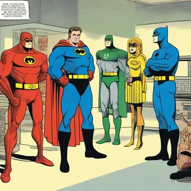 The superhero's secret lair was tended to by a team of loyal sidekicks.