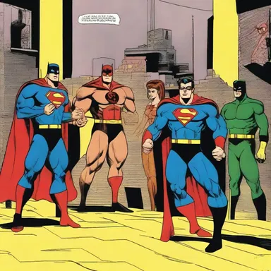 The superhero's secret lair was tended to by a team of loyal sidekicks.