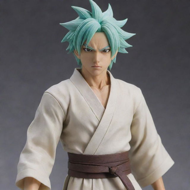 Senku Ishigami from 'Dr. Stone' depicted as a... Please provide more details for a customized description