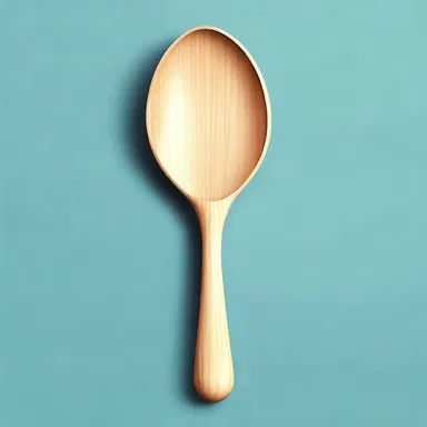 In the science fiction novel, the protagonist used a wooden spoon to activate the secret teleportation device.