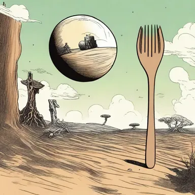 In the science fiction novel, the protagonist is awarded a wooden spoon for their futile attempts to save the planet.