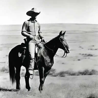 In the western film, the cowboy rode a cayuse across the open range.