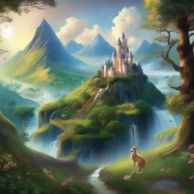 The magical land in the novel was a movable feast of enchantment, with mythical creatures and breathtaking landscapes.