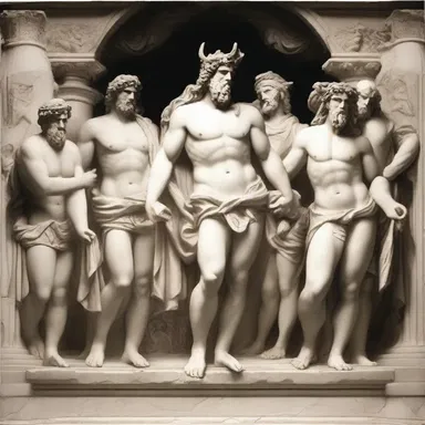 In Greek mythology, the gods of Olympus were considered to be supernal beings, residing in a realm beyond the mortal world.
