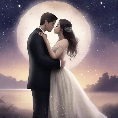 They had an enchanting evening under the supernal starlit sky, sharing tender embraces and whispering sweet words of love.