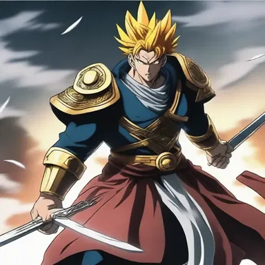 In the anime series, the main character transforms into a powerful salientian warrior and fights against evil forces.