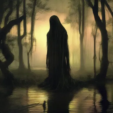 As the sun set, the eerie croaking of the salientian echoed through the haunted swamp.