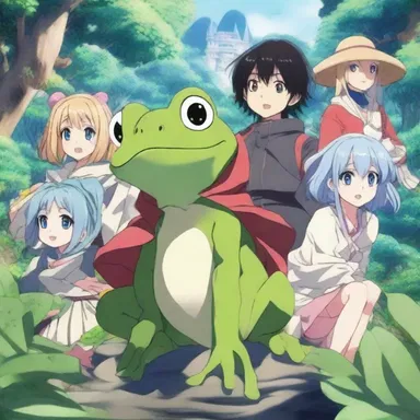 In the enchanting world of anime, a group of salientian heroes embark on a quest to save their frog kingdom from an evil sorcerer.