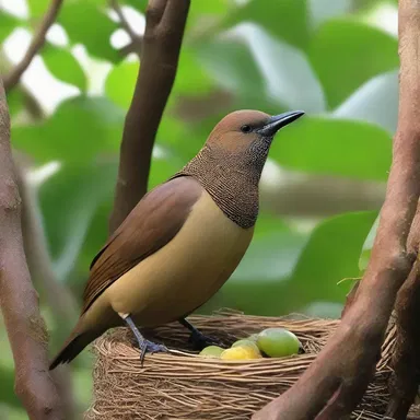In the nature documentary, we saw the bowerbird meticulously constructing its elaborate nest to attract a mate.