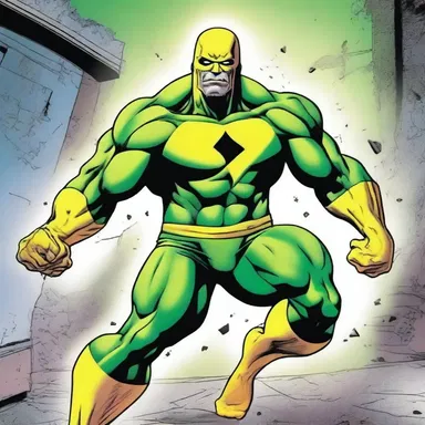 In the superhero comic series, the heaver gains incredible strength after being exposed to a radioactive substance.