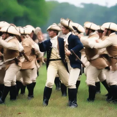 During the American Revolutionary War, tambour players were employed to relay commands and signals on the battlefield.