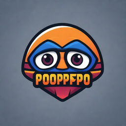 Create an eye-catching esports logo with the text 'popipopipopipo'. The design should be colorful, energetic, and incorporate elements related to gaming.