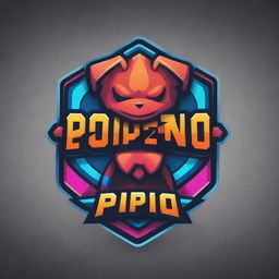 Design a dynamic and vibrant esports logo with the team name 'Popipo'. Incorporate elements that represent energy, competition and gaming.