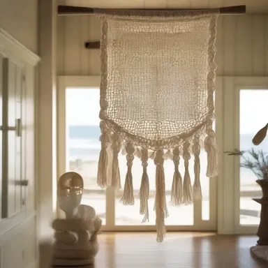 In the movie, one of the characters macramed a beautiful wall hanging in their beach house.