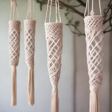 Macrame is sometimes used to create decorative items for religious ceremonies.