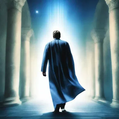 Out of the blue, a miracle occurred and the blind man could suddenly see.