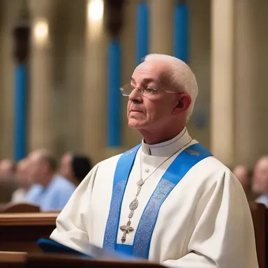 During the sermon, the priest received an out of the blue revelation from God.