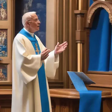 During the sermon, the priest received an out of the blue revelation from God.
