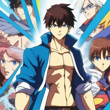In the anime series, the protagonist's life took an unexpected turn when he received out of the blue superpowers.