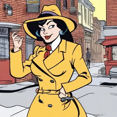 In the cartoon, a streetwalker character was portrayed as a witty and resourceful detective.
