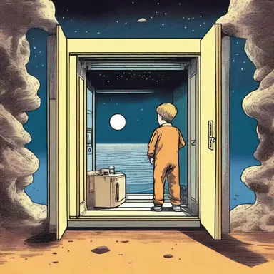 In the science fiction novel, the protagonist discovers a secret compartment in their play-box that leads to a parallel universe.