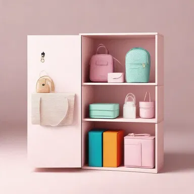 The play-box for the fashion-conscious child featured a trendy design and stylish compartments for their toys and personal items.