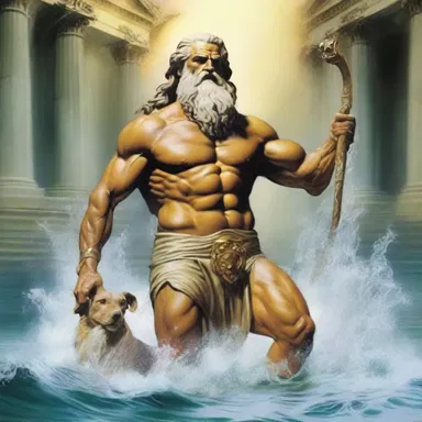 In Greek mythology, Zeus was known to transform into an animal and lap up water from rivers.
