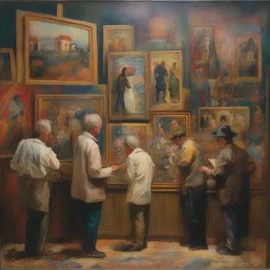 The painting showcases the artist's invaluable talent and unique artistic vision.