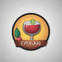 Create a logo for a company named 'Tatang's Pinoy Cocktail', incorporating elements of cocktails and Filipino culture in a vibrant, professional, and enticing way.