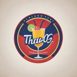 Create a logo for a company named 'Tatang's Pinoy Cocktail', incorporating elements of cocktails and Filipino culture in a vibrant, professional, and enticing way.